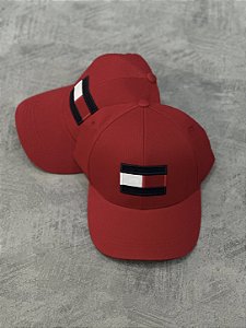 Boné tommy Hilfigher bandeirão - Vermelho