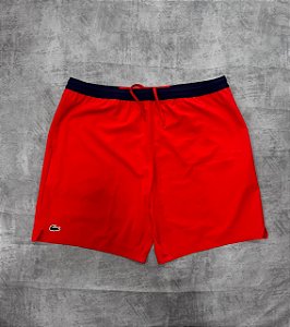 Bermuda Lacoste Sport - vermelho + Azul marinho