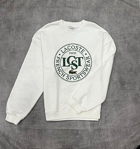 Moletom Lacoste french Paris Sportwear -  Branco