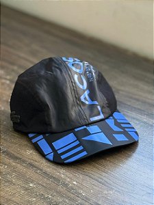 Boné Five Panel Black Neo blue