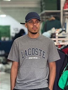Camiseta lacoste sportwear - Cinza