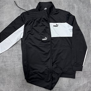 CONJUNTO PUMA POLY COLORBLOCK - PRETO