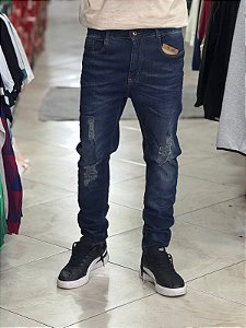 CALÇA JEANS PRESENCE AZUL MARINHO- 7067