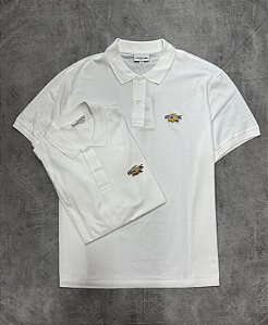 Polo Lacoste WISH EDITION- WHITE/GOLD