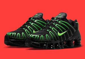 TENIS NIKE SHOX TL 12 MOLAS PRETO\VERDE