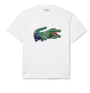 Camiseta Lacoste Holiday - BRANCA