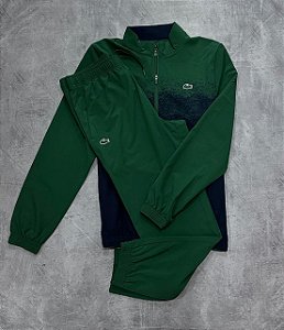 Conjunto Lacoste de tênis Novak Djokovic verde
