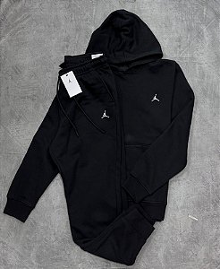 Conjunto moletom  Jordan Brooklyn Fleece - Preto