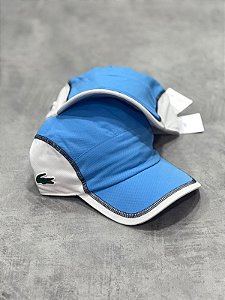 Bone Lacoste Colorblock branco+azul