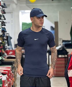 Camiseta dri-fit Academy nike pro - azul marinho