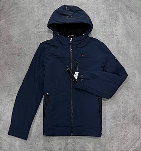 Jaqueta Tommy Hilfiger Valejador Azul marinho - forrada com Touca