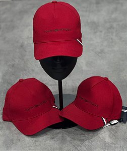 BONÉ TOMMY HILFIGER LETREIRO- VERMELHO