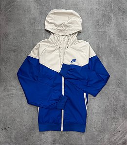 Jaqueta nike windrunner - Azul royal + bege