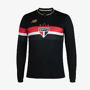 Camisa Manga Longa Comemorativa Spfc 2025 Masculina