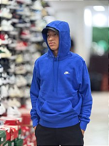 Blusão Nike Club Fleece Masculino - Azul Royal