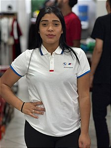 Camisa Polo BMW M Motorsport Feminina - Branca