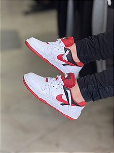 TENIS NIKE FULL FORCE WHITE\RED\BLACK