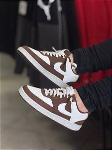 TENIS NIKE COURT VISION WHITE\BROWN