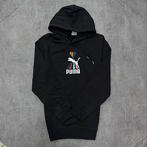 Moletom Puma Graphic Hoodie = Black