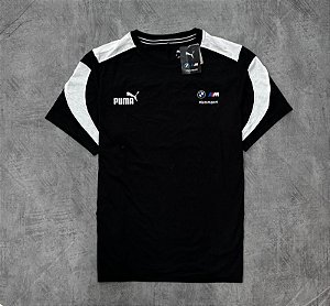 Camiseta Puma Bmw  MT7 -Black + White