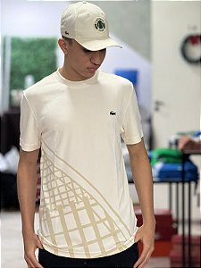 CAMISETA LACOSTE SPORT REGULAR FIT- BEGE