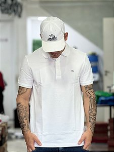 POLO LACOSTE SLIM FIT - BRANCA