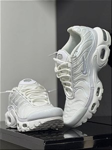 Tenis Nike Air Max Plus (gs) White Metallic Silver