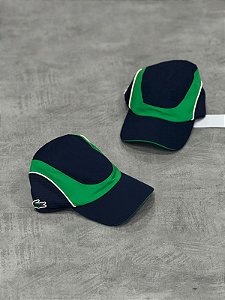 Bone lacoste losangolo azul+verde