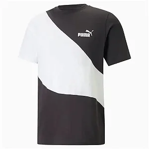Camiseta PUMA POWER Cat PRETO+BRANCO 673380-01