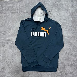 Moletom Puma Ess Plus Big Logo Masculin- Dark Night
