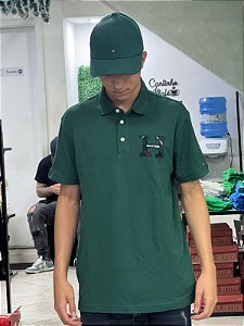 Polo Tommy Hilfiger Masculina Regular FIT - VERDE