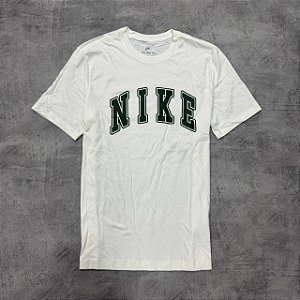 Camiseta nike bege+verde IH1828-133