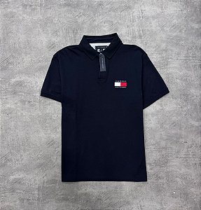 Polo Tommy Hilfiger bandeira - Azul marinho