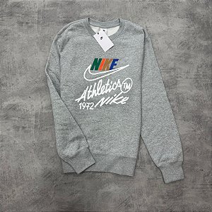 Blusão Nike Club Crew Masculino-Cinza