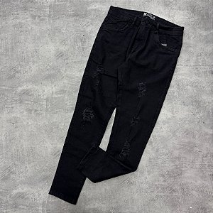 Calça preta rasgo 0349