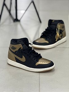 Jordan 1 Retro High OG Black Metallic Gold