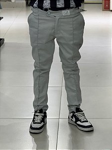 CALÇA ALFAITARIA-CINZA GELO