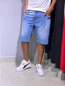 BERMUDA JEANS AZUL CLARO UNI-JEANS