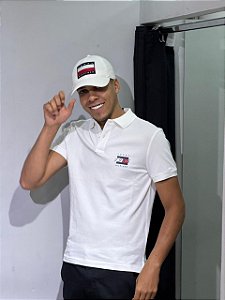 POLO TOMMY HILFIGER-1985 BRANCA