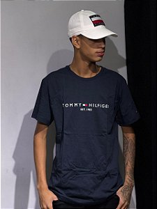 CAMISETA TOMMY HILFIGER - 1985 AZUL MARINHO