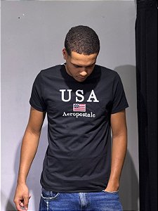 Camiseta Aeropostale New York city - PRETA