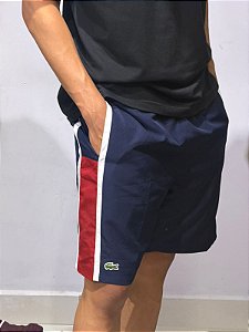 BERMUDA LACOSTE SPORT- AZUL MARINHO