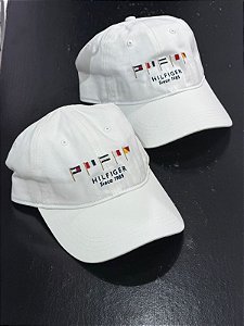 Boné tommy Hilfiger banderinha - branco