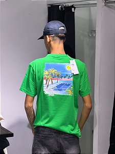 Camiseta lacoste ''Miame open '' Verde paisagem - TH8636-23-siw
