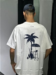 Camiseta lacoste ''Miame open '' Branco Azul- TH0432-23-70V