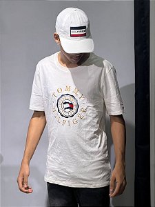 Camiseta Tommy Circle Flag logo