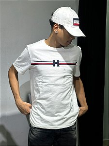 Camiseta Tommy americana branca