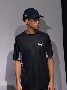CAMISETA PUMA DRYCELL PRETA COM CINZA 682052-01