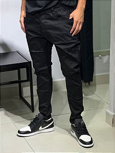 Calça Sarja Preta lipse -0379