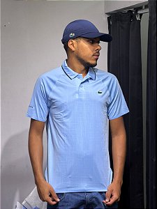 Camisa polo lacoste djokovic azul - DH4789-23-HBP